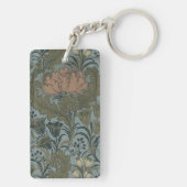 Porte-clés Antique Fleur Morris Jardin Fond d'écran Floral (Dos)