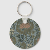 Porte-clés Antique Fleur Morris Jardin Fond d'écran Floral (Recto)
