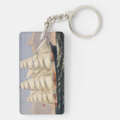 Porte-clés Antique Navire de Navigation Maritime Currier & Iv (Dos)