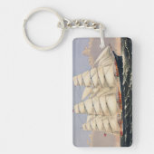 Porte-clés Antique Navire de Navigation Maritime Currier & Iv (Devant)
