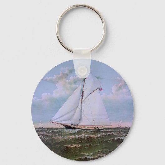 Porte-clés Antique voilier Slot Yacht Voilier Ocean (Recto)