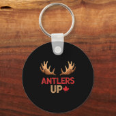 Porte-clés Antlers Up Canadian Pride Funny Canada Flag Moose  (Recto)