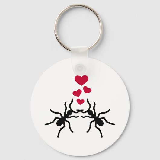 Porte-clés Ants coeur amour (Recto)