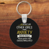 Porte-clés Anxiety Humor For Women With Overstimulation (Recto)