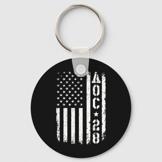 Porte-clés Aoc 2028 - Drapeau américain (Recto)