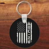 Porte-clés Aoc 2028 - Drapeau américain (Recto)