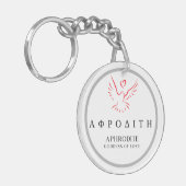 Porte-clés Aphrodite déesse grecque de l'amour conception de  (Devant gauche)