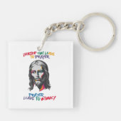 Porte-clés Apocalypse divine : L'adorer conduit à la prière (Dos)