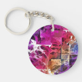 Porte-clés Apophyse Fractal Art - araignée web Cercle (Devant)