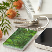 Porte-clés Apophyse Fractal Art I - vert (Devant droit)