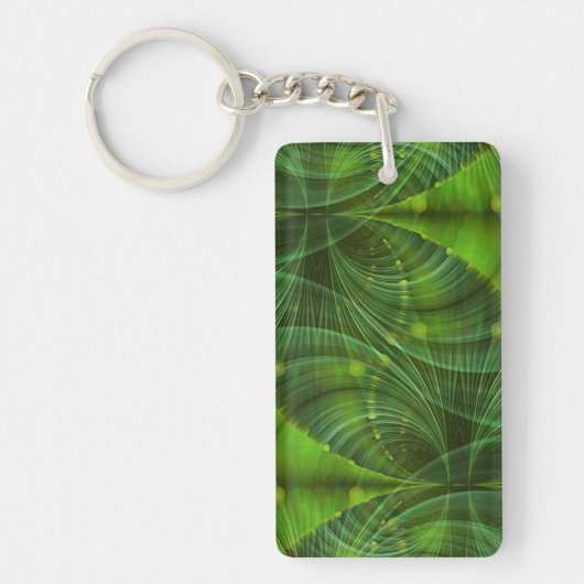 Porte-clés Apophyse Fractal Art I - vert (Devant)
