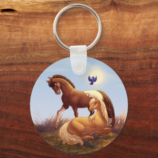 Porte-clés Appaloosa Horse et Palomino Pony Promotionnels (Recto)