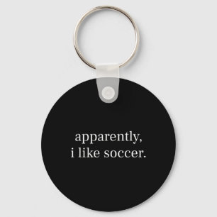 Porte-clés Apparemment, j'aime l'art de la mère de football p