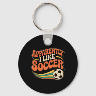 Porte-clés Apparemment j'aime le football Groovy Football Fem