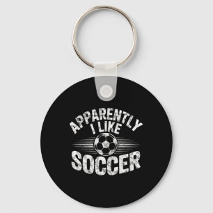 Porte-clés Apparemment j'aime le football Vintage jour de mat