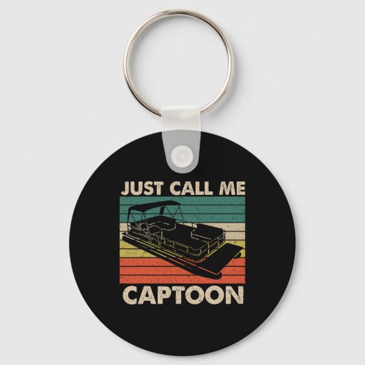 Porte-clés Appelez-Moi Simplement Captoon Rétro Capitaine De (Recto)