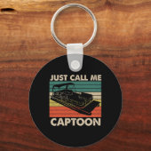 Porte-clés Appelez-Moi Simplement Captoon Rétro Capitaine De (Recto)