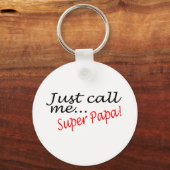 Porte-clés Appelle-moi Super Papa (Recto)