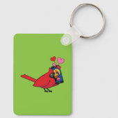 Porte-clés Appels d'accouplement Cardinal Bird Love (Verso)