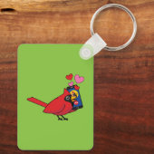 Porte-clés Appels d'accouplement Cardinal Bird Love (Verso)