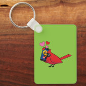 Porte-clés Appels d'accouplement Cardinal Bird Love (Recto)