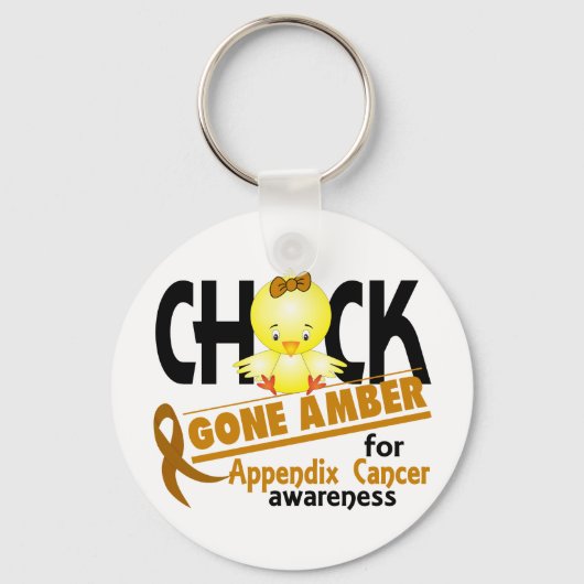 Porte-clés Appendice Cancer Chick Game Amber 2 (Recto)