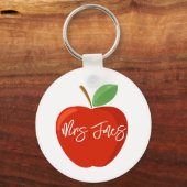 Porte-clés Apple merci enseignant clé cadeau anneau (Recto)