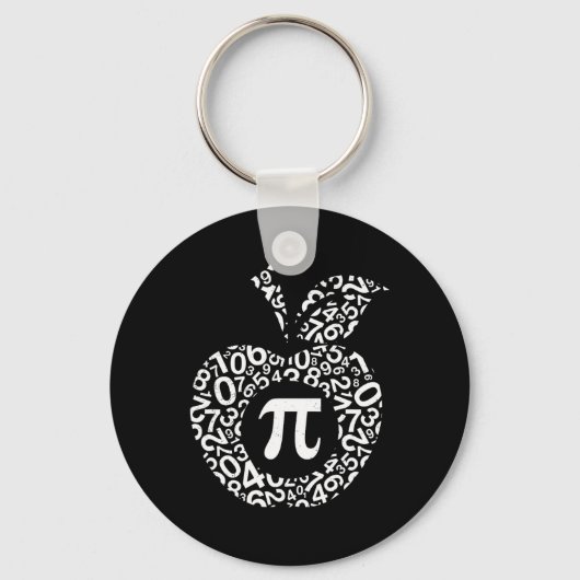 Porte-clés Apple Pi Algebra Sign Math Funny Pi Day Cadeau (Recto)