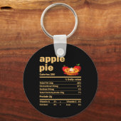 Porte-clés Apple Pie Nutrition Facts Fun Thanksgiving Christa (Recto)