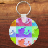 Porte-clés Apple pop art (Recto)