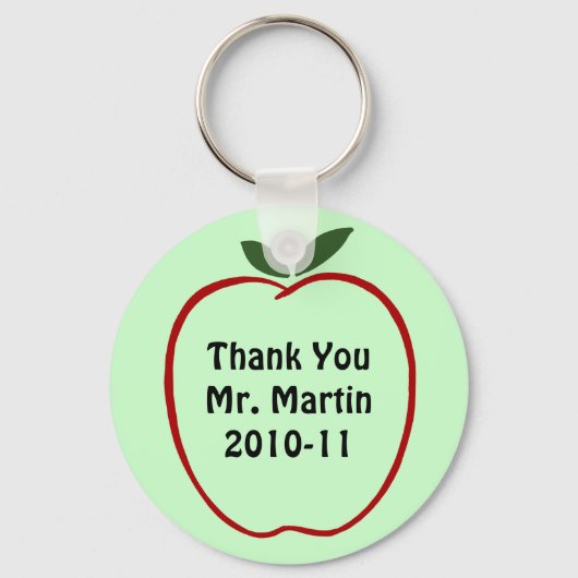 Porte-clés Apple pour l'enseignant - Porte - clé (Recto)