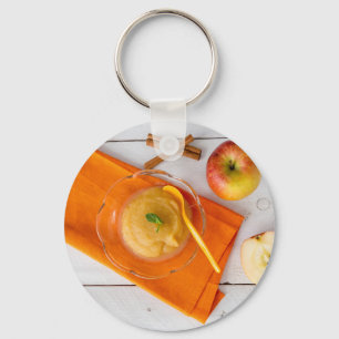 Porte-clés Applesauce à la cannelle et cuillère orange