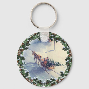 Porte-clés APPORT À LA MAISON de l'ARBRE par SHARON SHARPE