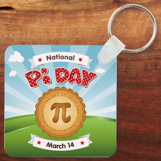 Porte-clés Apportez PIE pour Pi Day (Verso)