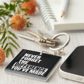 Porte-clés Appréciation de la retraite Le Merci n'oublie jama (Devant Droit)