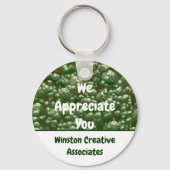 Porte-clés Appréciation de l'employé Abstrait de l'entreprise (Recto)