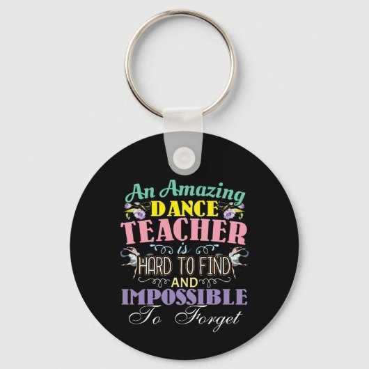 Porte-clés Appréciation de l'enseignant de ballet - Citation  (Recto)