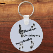 Porte-clés Appréciation de l'enseignant de musique Merci bon  (Recto)