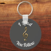 Porte-clés Appréciation de l'enseignant de musique Notes musi (Recto)