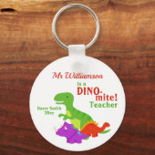 Porte-clés Appréciation de l'enseignant Dino-mite Dinosaure (Recto)