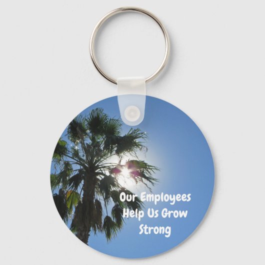 Porte-clés Appréciation des employés Palm Tree Tropical Busin (Recto)