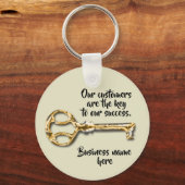 Porte-clés Appréciation du client Antique Key Business Merci (Recto)