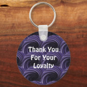 Porte-clés Appréciation du client Cercles modernes Merci (Recto)