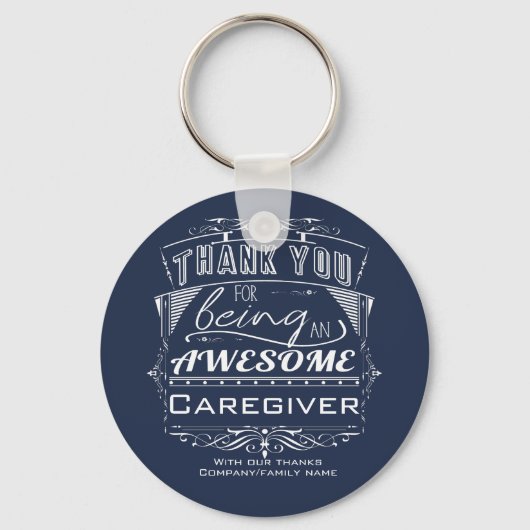 Porte-clés Appréciation du Merci de l'aidant (Recto)