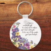 Porte-clés appréciation ou merci à l'infirmière (Recto)