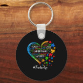 Porte-clés Apprendre Accepter Comprendre Amour Enseignant Coe (Recto)