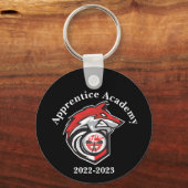Porte-clés Apprentice Academy Red Wolf ronde personnalisée (Recto)