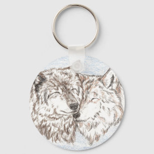 Porte-clés Appui de porte - clé de loup
