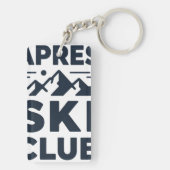 Porte-clés Apres Ski Club Mountain Logo - Custom Mens Winter  (Dos)