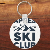 Porte-clés Apres Ski Club Mountain Logo - Custom Mens Winter (Verso)